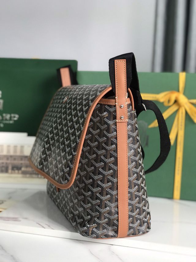 Goyard original canvas capetien MM messenger bag GY0133 black&brown