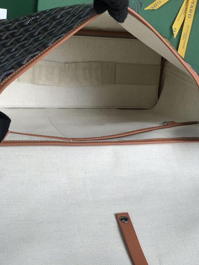 Goyard original canvas capetien MM messenger bag GY0133 black&brown