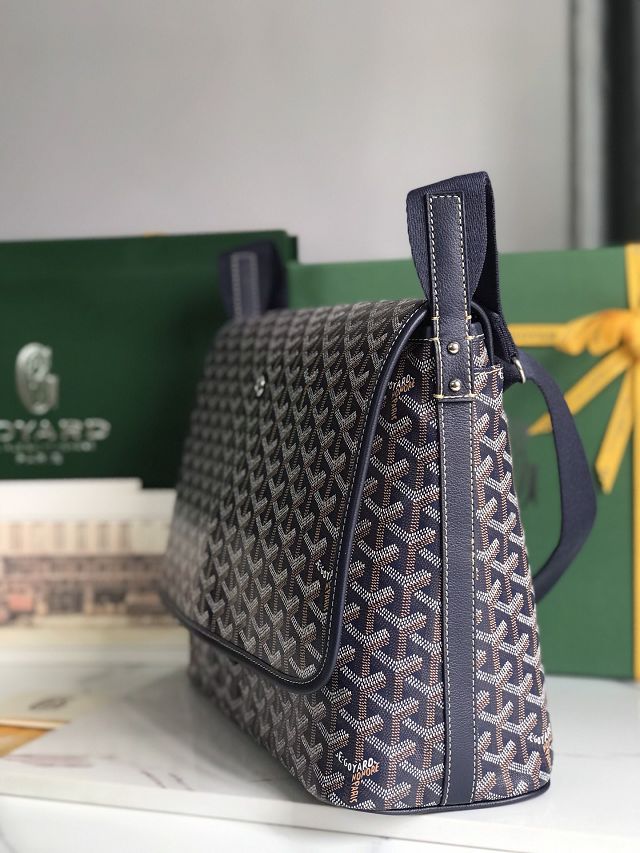 Goyard original canvas capetien MM messenger bag GY0133 dark blue