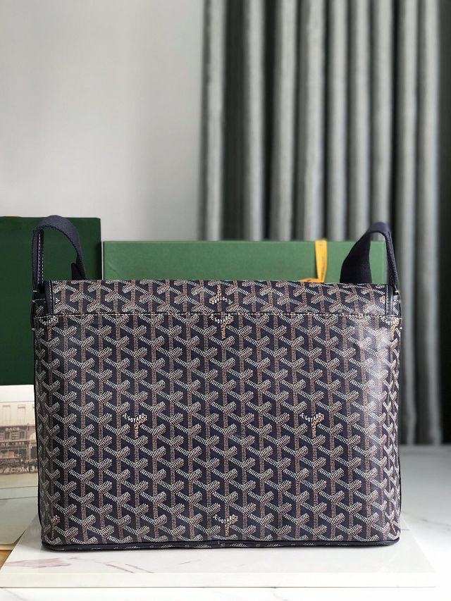 Goyard original canvas capetien MM messenger bag GY0133 dark blue