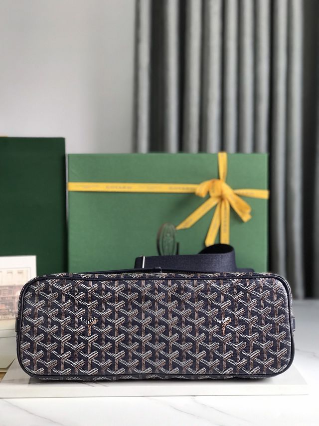 Goyard original canvas capetien MM messenger bag GY0133 dark blue