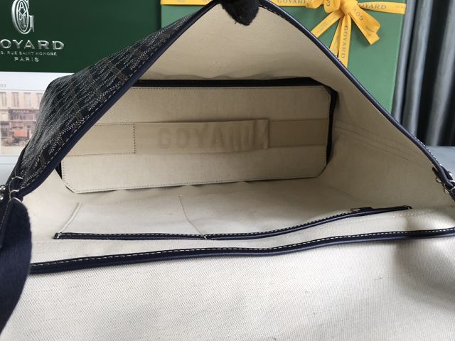 Goyard original canvas capetien MM messenger bag GY0133 dark blue