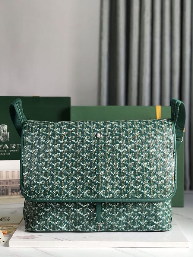 Goyard original canvas capetien MM messenger bag GY0133 green