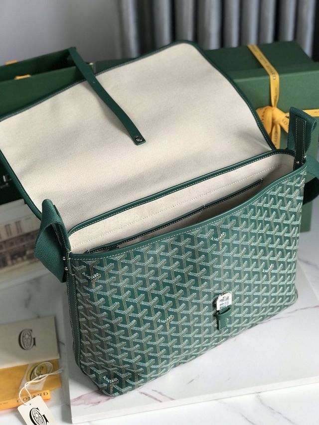 Goyard original canvas capetien MM messenger bag GY0133 green