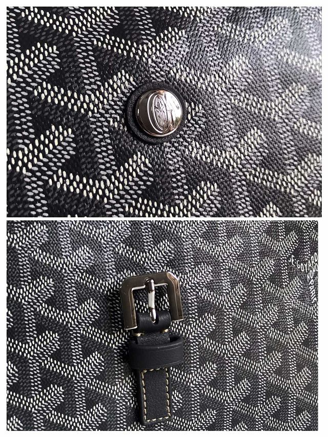 Goyard original canvas capetien MM messenger bag GY0133 grey