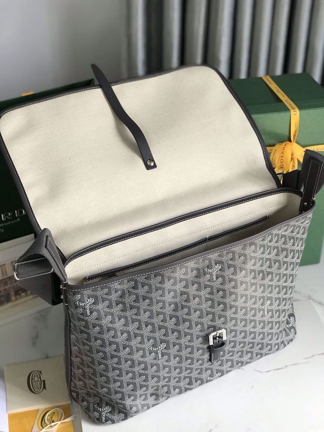Goyard original canvas capetien MM messenger bag GY0133 grey