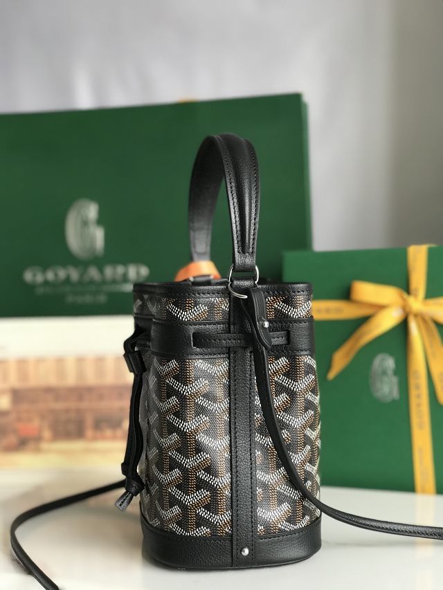 Goyard original canvas petit flot mini bucket bag GY0134 black