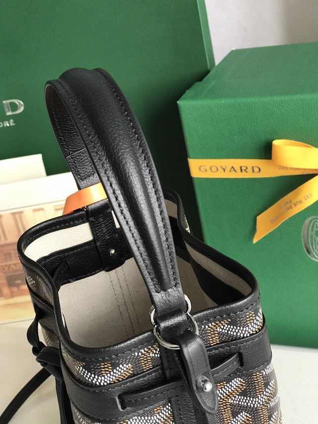 Goyard original canvas petit flot mini bucket bag GY0134 black