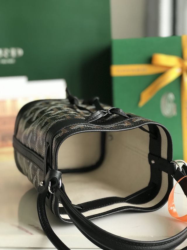 Goyard original canvas petit flot mini bucket bag GY0134 black