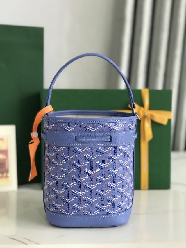 Goyard original canvas petit flot mini bucket bag GY0134 iris