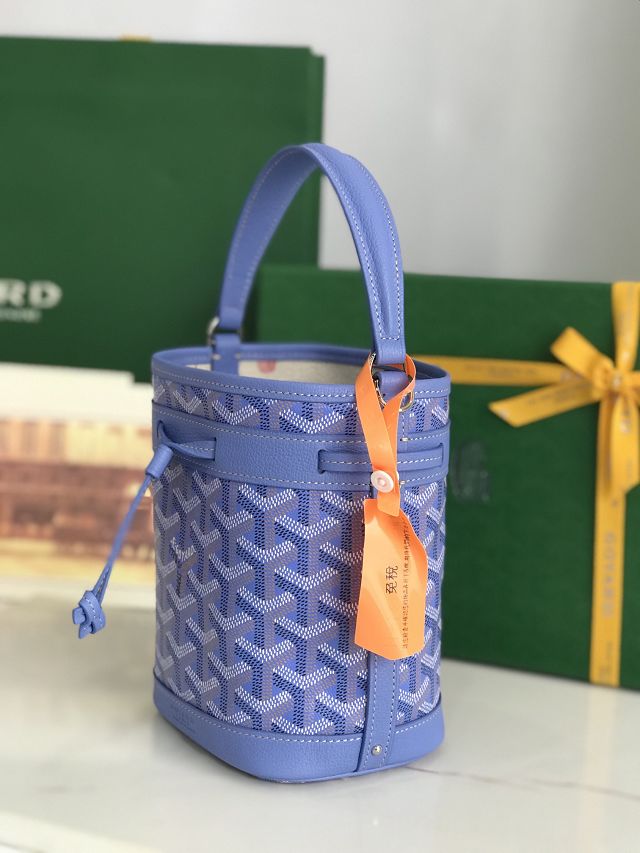 Goyard original canvas petit flot mini bucket bag GY0134 iris