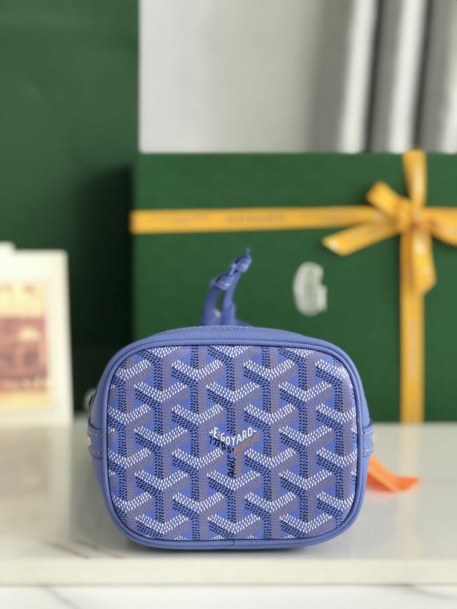 Goyard original canvas petit flot mini bucket bag GY0134 iris