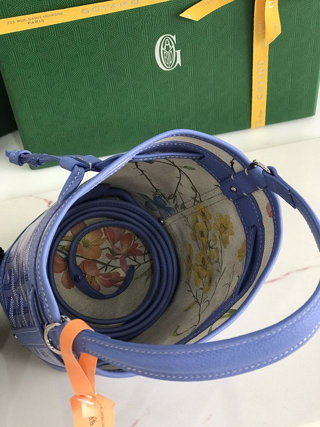 Goyard original canvas petit flot mini bucket bag GY0134 iris