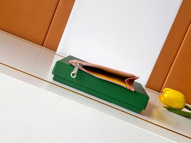 Goyard original canvas bourbon zipped card holder GY0137