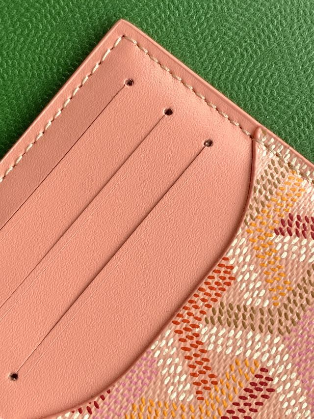 Goyard original canvas bourbon zipped card holder GY0137