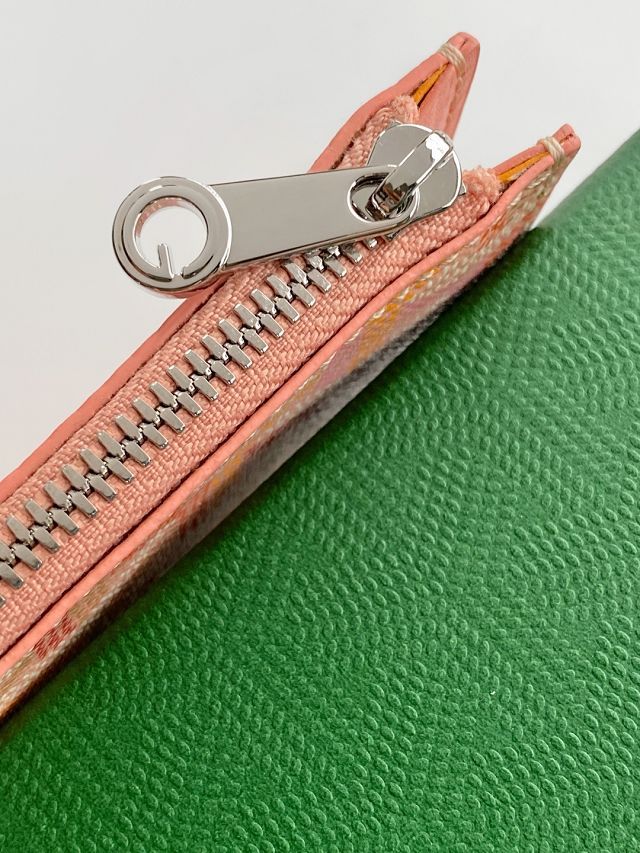 Goyard original canvas bourbon zipped card holder GY0137