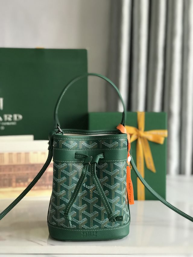 Goyard original canvas petit flot mini bucket bag GY0134 green