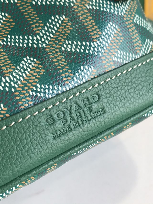 Goyard original canvas petit flot mini bucket bag GY0134 green