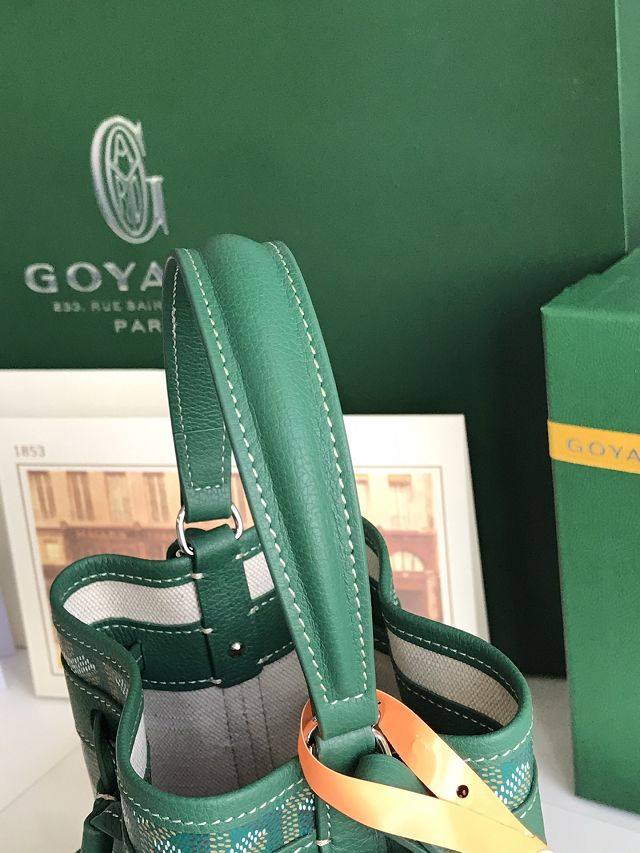 Goyard original canvas petit flot mini bucket bag GY0134 green