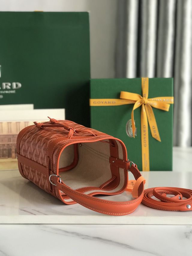 Goyard original canvas petit flot mini bucket bag GY0134 orange