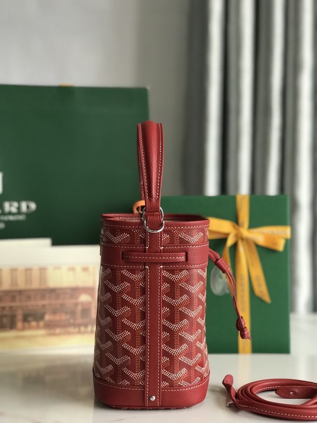 Goyard original canvas petit flot mini bucket bag GY0134 red