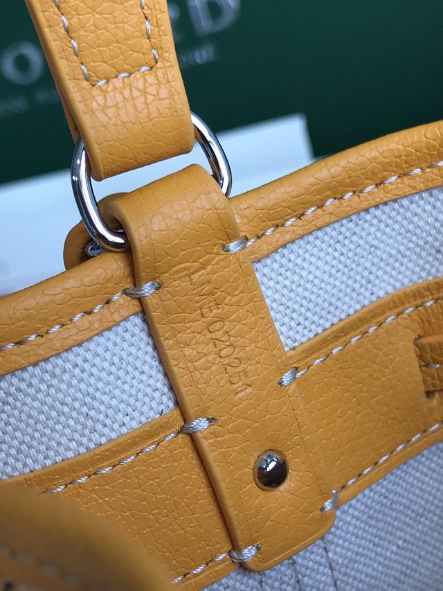 Goyard original canvas petit flot mini bucket bag GY0134 yellow