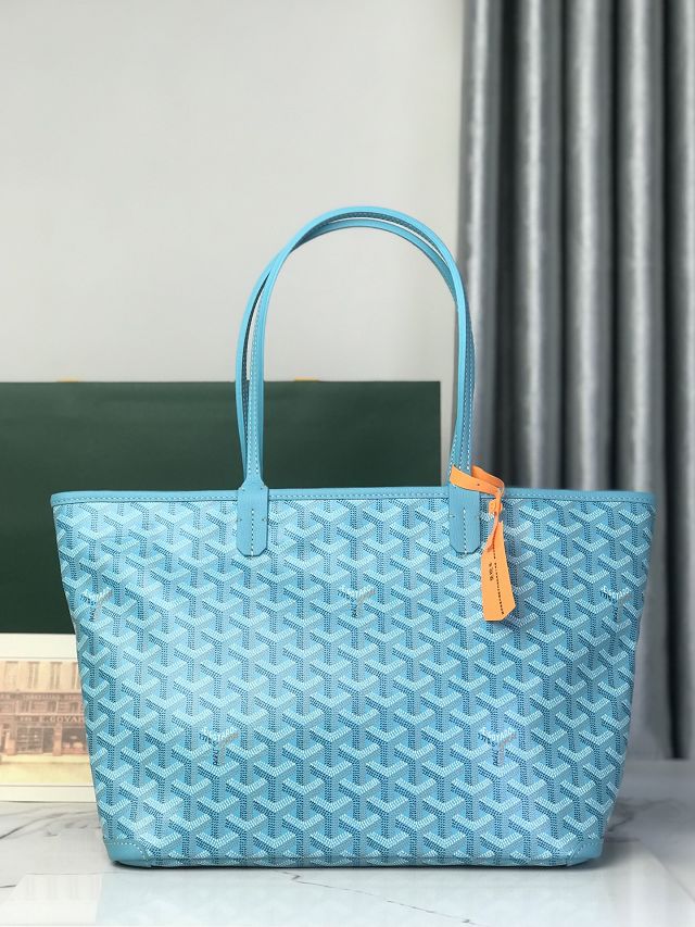 Goyard original canvas artois pm handbag GY0128 sky blue