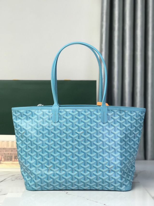 Goyard original canvas artois pm handbag GY0128 sky blue