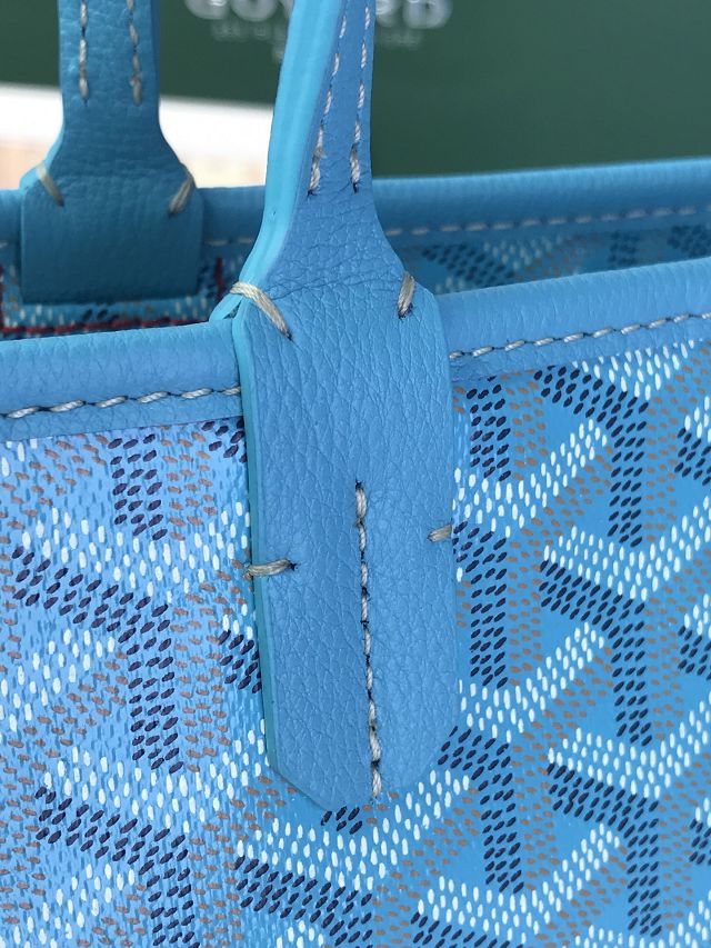 Goyard original canvas artois pm handbag GY0128 sky blue
