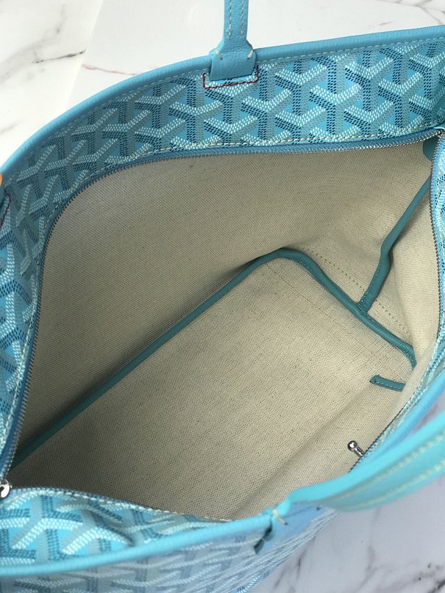 Goyard original canvas artois pm handbag GY0128 sky blue