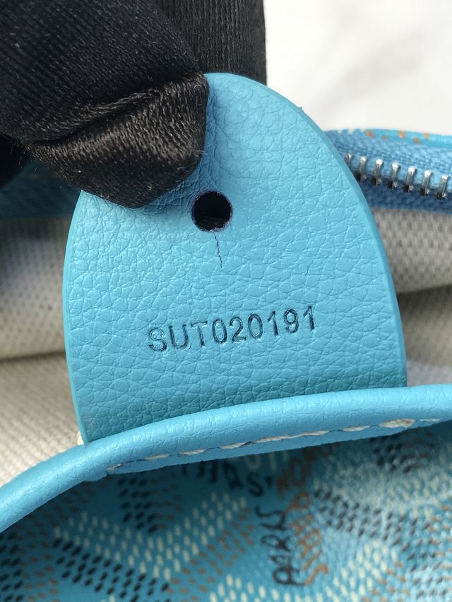 Goyard original canvas artois pm handbag GY0128 sky blue