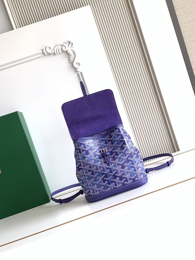 Goyard original canvas alpin mini backpack GY0118 blueberry purple