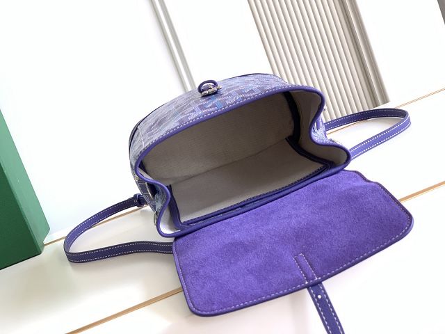 Goyard original canvas alpin mini backpack GY0118 blueberry purple