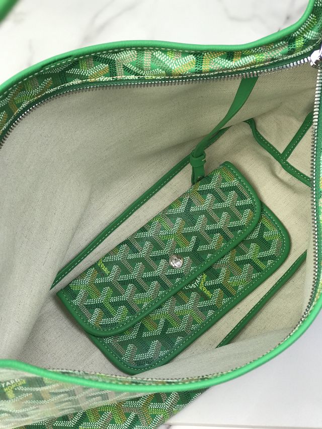 Goyard original canvas boheme hobo bag GY0094 meadow green
