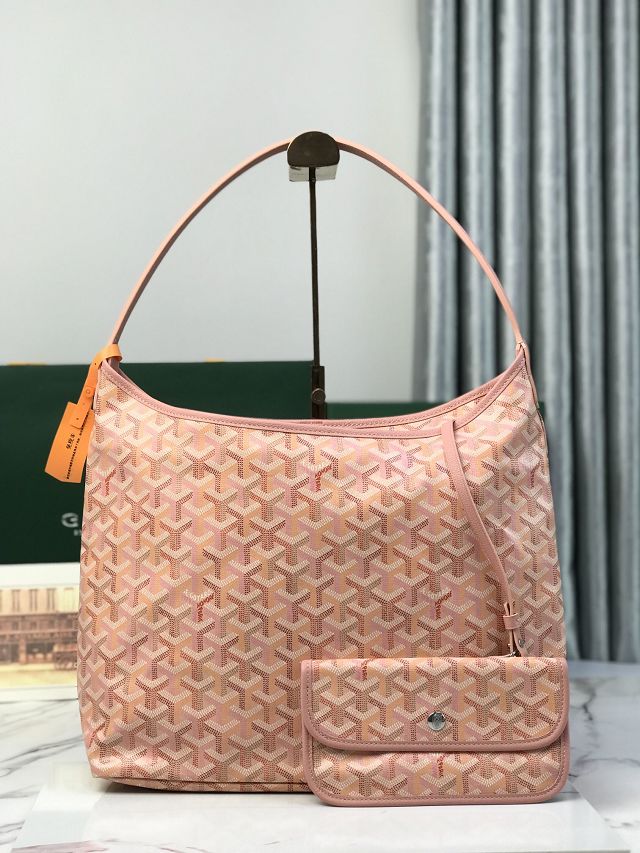 Goyard original canvas boheme hobo bag GY0094 powder pink