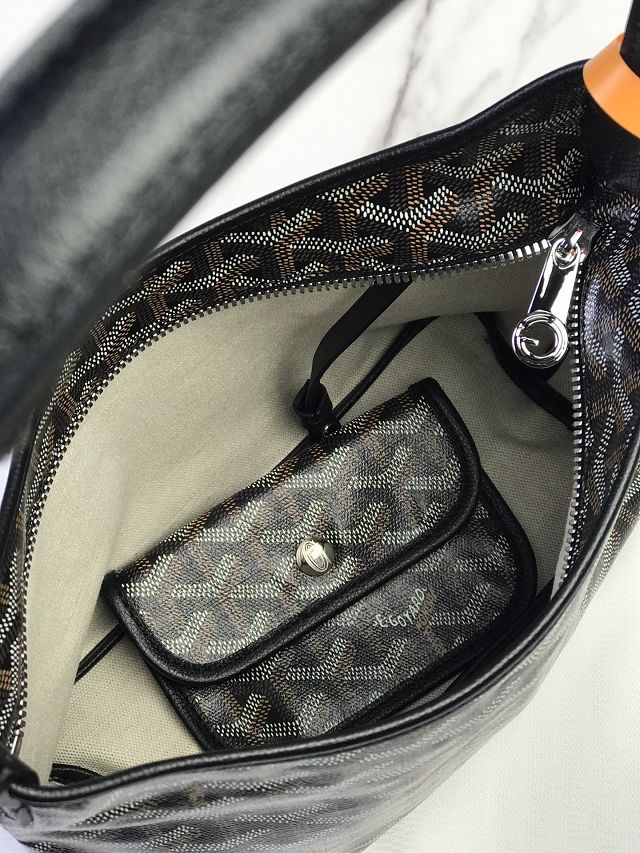 Goyard original canvas hobo boheme mini bag GY0143 black