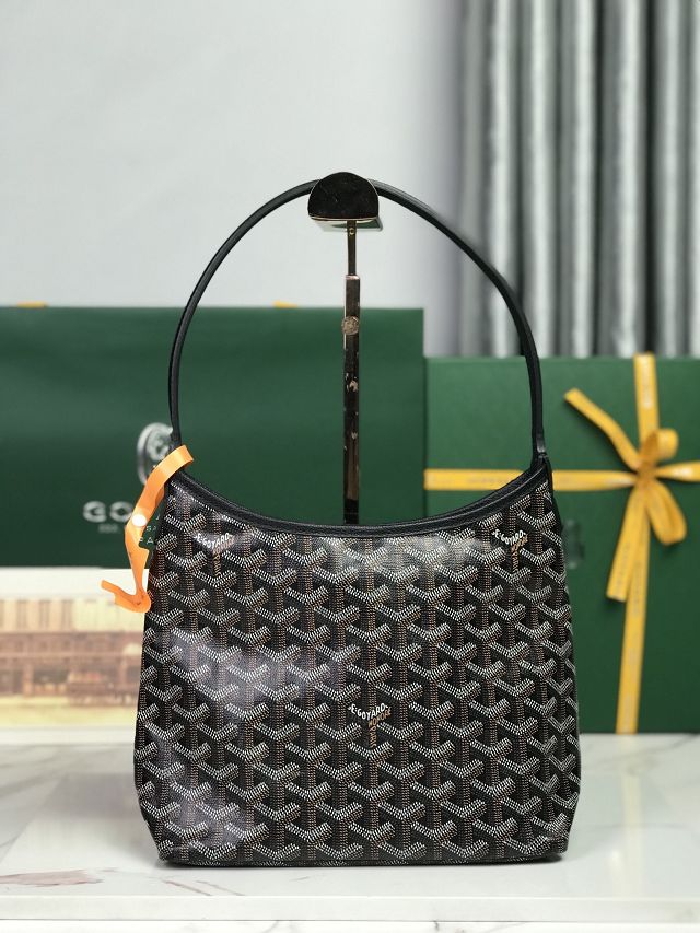 Goyard original canvas hobo boheme mini bag GY0143 black