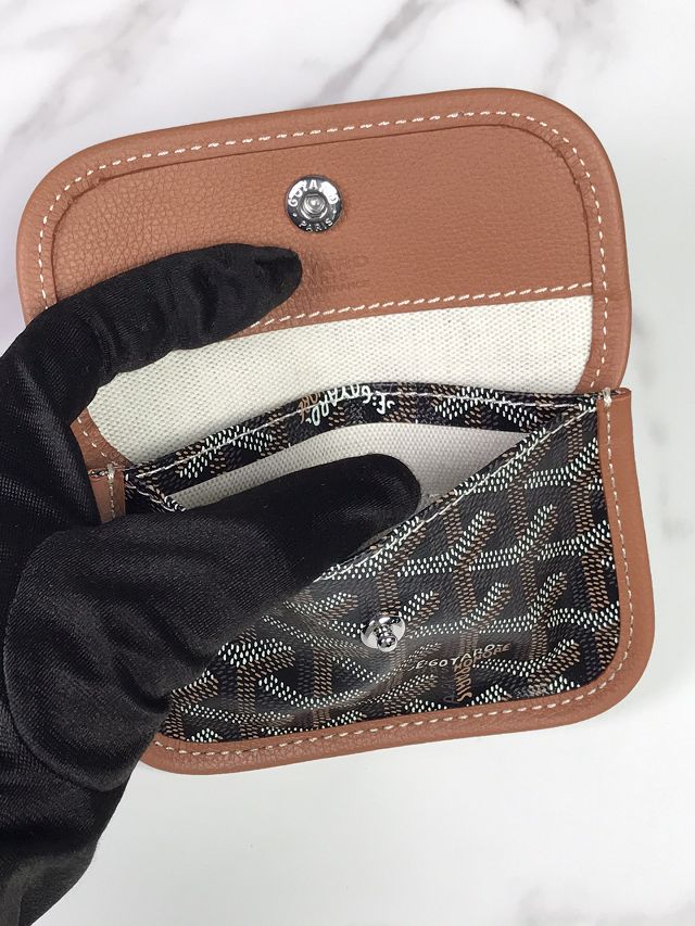 Goyard original canvas hobo boheme mini bag GY0143 black&brown
