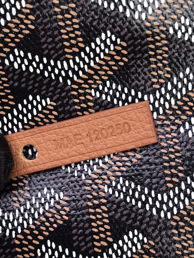 Goyard original canvas hobo boheme mini bag GY0143 black&brown