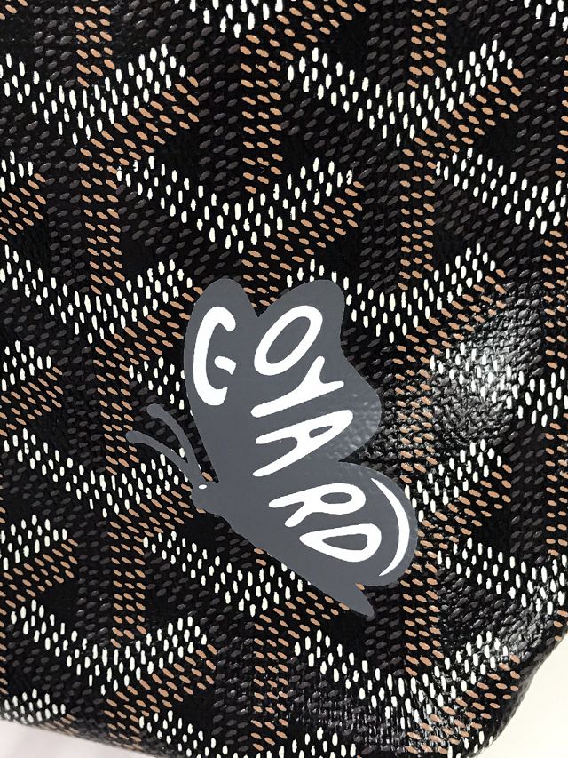 Goyard original canvas hobo boheme mini bag GY0143 black&brown