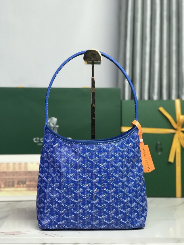 Goyard original canvas hobo boheme mini bag GY0143 blue