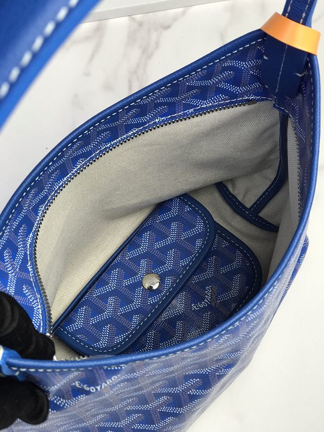 Goyard original canvas hobo boheme mini bag GY0143 blue
