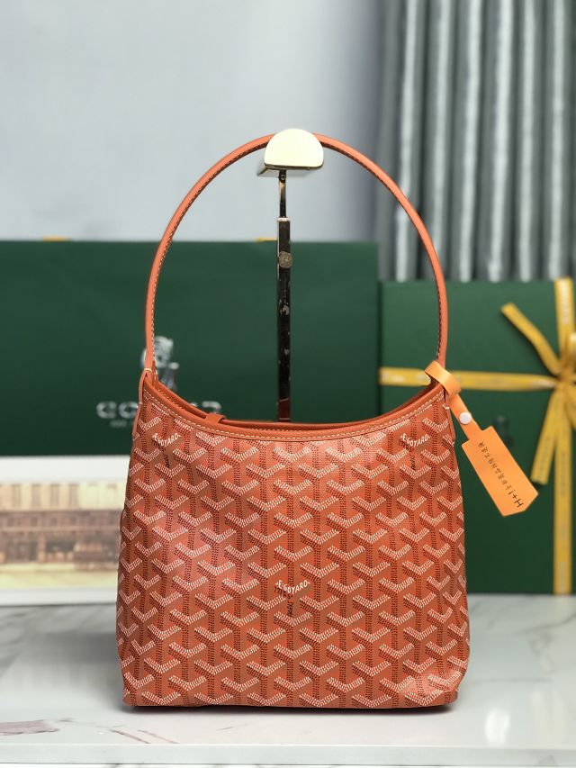 Goyard original canvas hobo boheme mini bag GY0143 orange