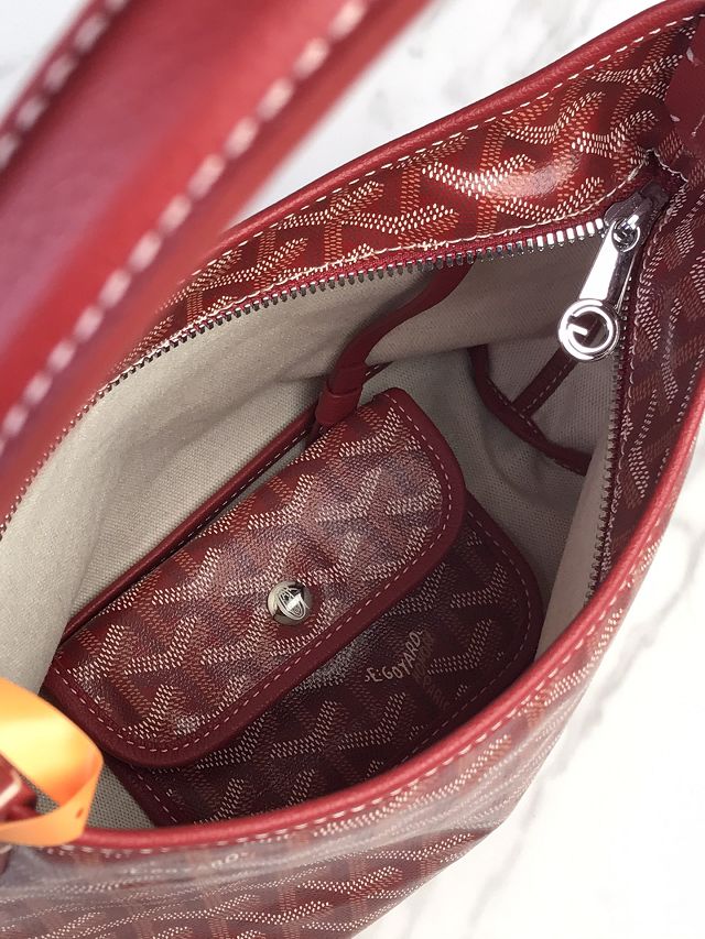 Goyard original canvas hobo boheme mini bag GY0143 red