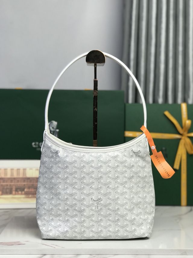 Goyard original canvas hobo boheme mini bag GY0143 white