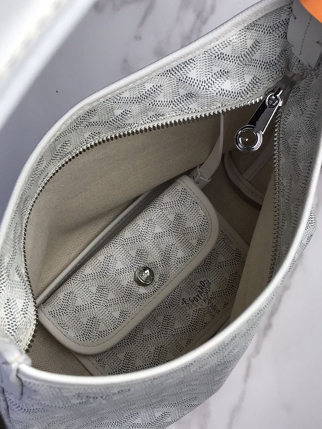 Goyard original canvas hobo boheme mini bag GY0143 white