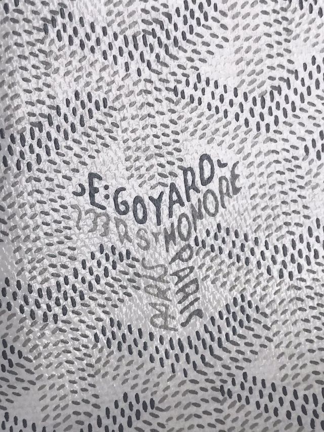 Goyard original canvas hobo boheme mini bag GY0143 white