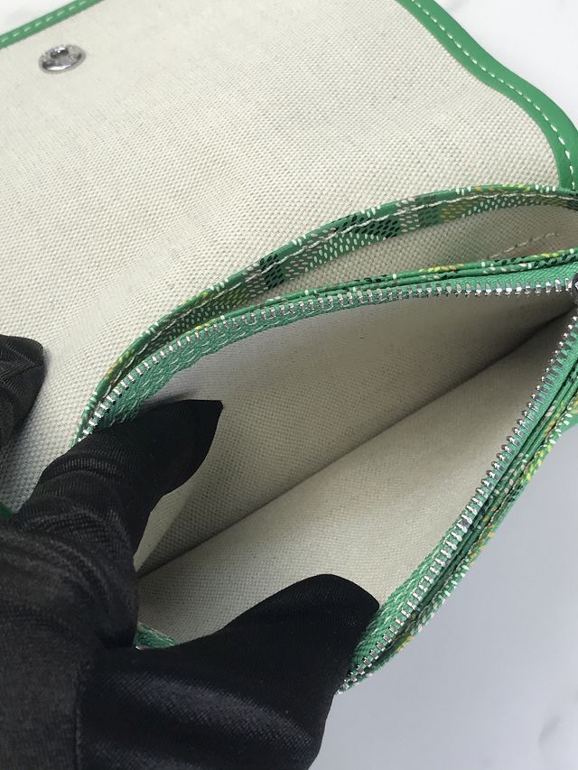 Goyard original canvas plumet pouch GY0010 meadow green