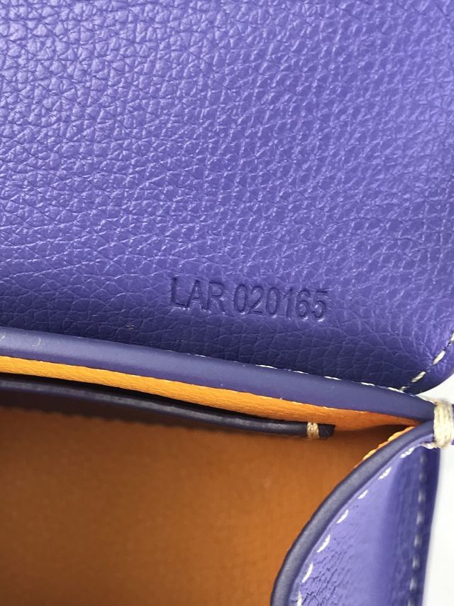 Goyard original canvas saigon structure nano bag GY0074 blueberry purple