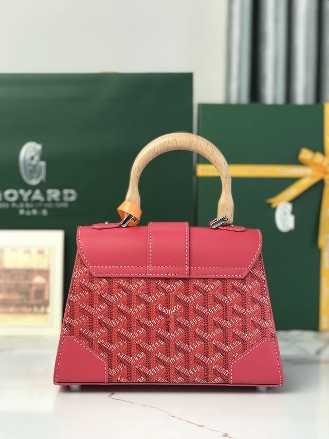 Goyard original canvas saigon structure nano bag GY0074 fuchsia